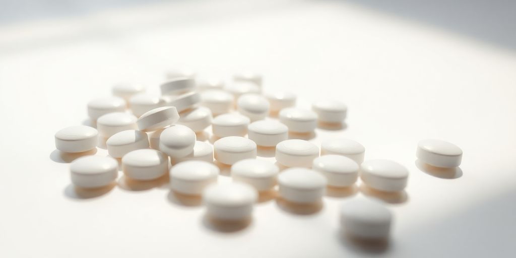 Photographic image of immune complex tablets for enhanced immunity.