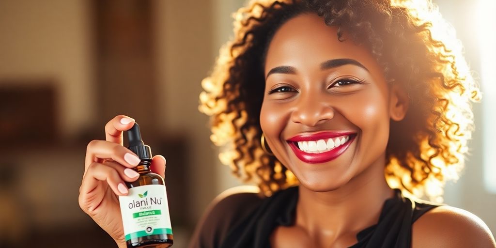 Woman feeling energetic with Alani Nu Balance.